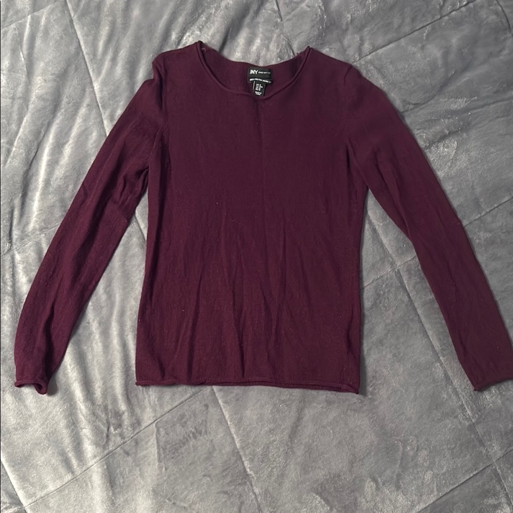 Jones New York Women's Burgundy Sweater
